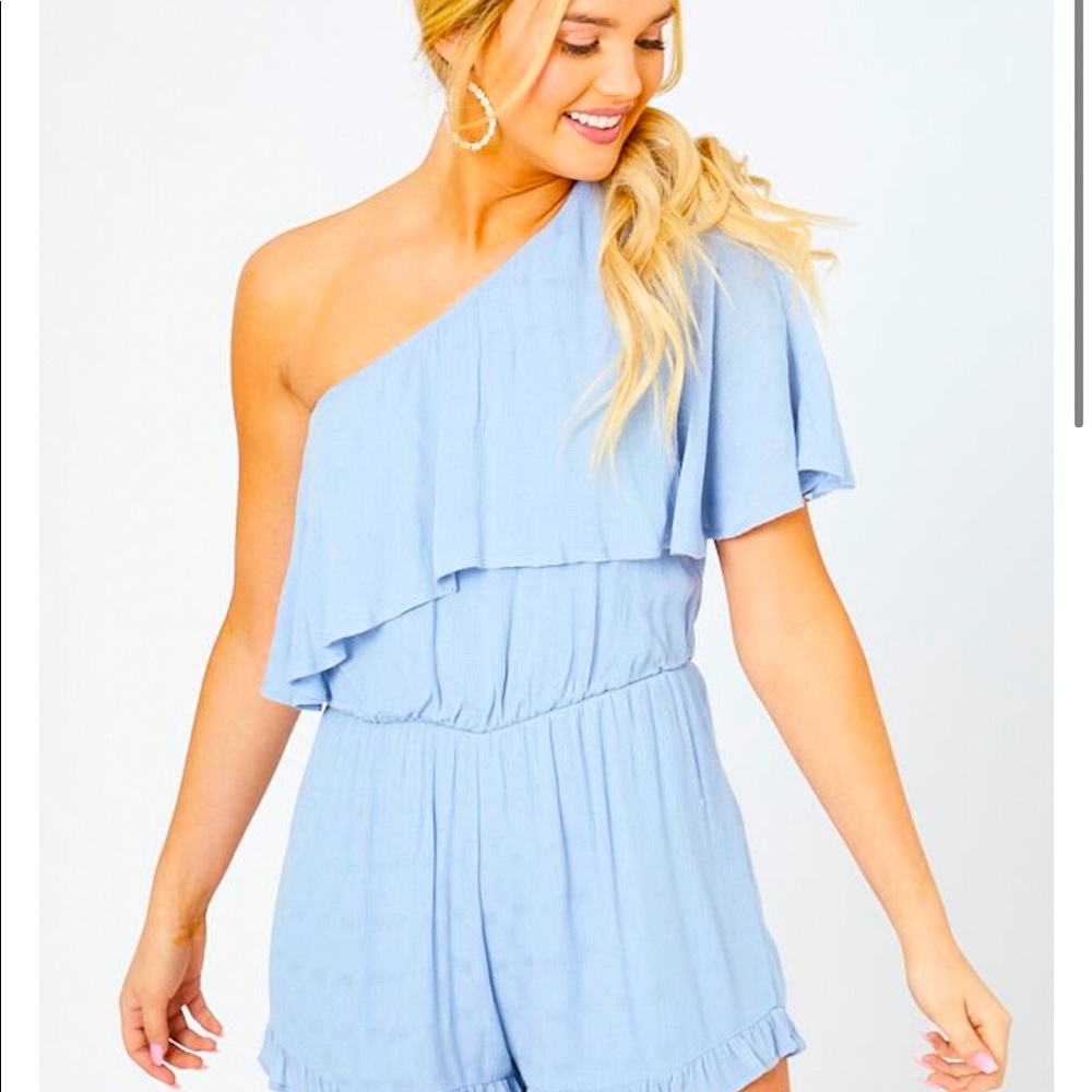 Blue Romper NEVER WORN